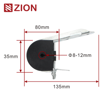FTTX ADSS Suspension Clamp J Hook Suspension Clamp for ADSS Fiber Optic Round Cable ZCTGC-02
