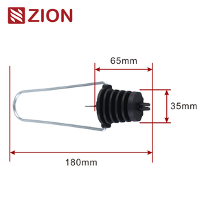FTTX ADSS Tension Anchor clamp High Strength Fiber overhead wire Cable Suspension Clamp ADSS Anchor Clamp high tension cable clamp ZCPGC-01