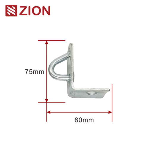 Hoop Retractor/Pole Brackets FTTH Fiber Optic Cable Steel Pole Arm Bracket Hooks Herrajes de FTTH Hoop Anchor Retractor ZCGSC-06