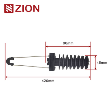 FTTX ADSS Tension Anchor clamp High Strength Fiber overhead wire Cable Suspension Clamp ADSS Anchor Clamp high tension cable clamp ZCPGC-05