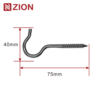 FTTH HOOK Screw-in Hooks Eye Bolt Ceiling Hook Screw Hanger Open Hook ZCHK-04