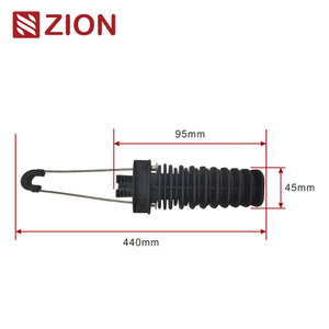 FTTX ADSS Tension Anchor clamp High Strength Fiber overhead wire Cable Suspension Clamp ADSS Anchor Clamp high tension cable clamp ZCPGC-07