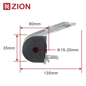 FTTX ADSS Suspension Clamp J Hook Suspension Clamp for ADSS Fiber Optic Round Cable ZCTGC-04