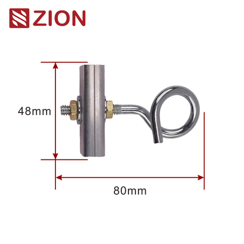 Aluminum hoop/Pole Bracket Cable Clamp Durable Optic Cable Clamp Fixed Hook with Pigtail Hook ZCALC-04