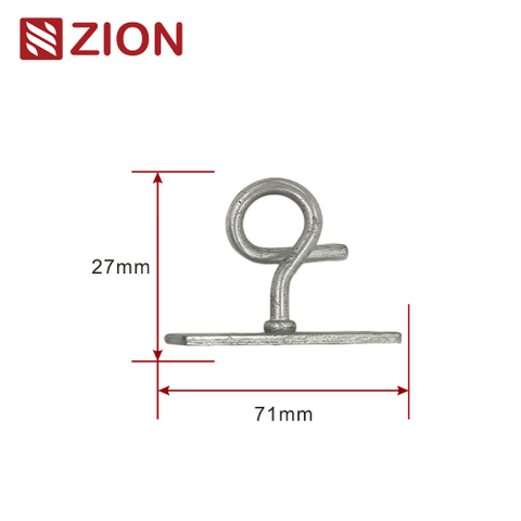 Hoop Retractor/Pole Brackets FTTH Drop Optical Cable Galvanized Suspension Hook C Span Clamp Splint Retractor Hook ZCGSC-04