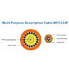 cable fibra óptica Multi Purpose Riser Distribution Cable, 24-108 fiber multi-unit with 6-12 fiber subunits GJPFJV≥24F 