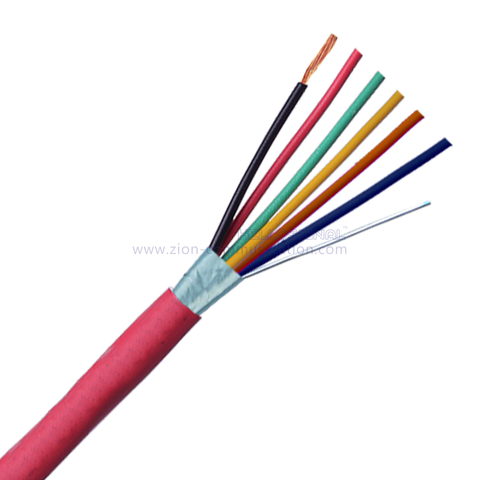 NO.7110324 18AWG 6/C STR Shielded FPLR-CL2R Fire Alarm Cables