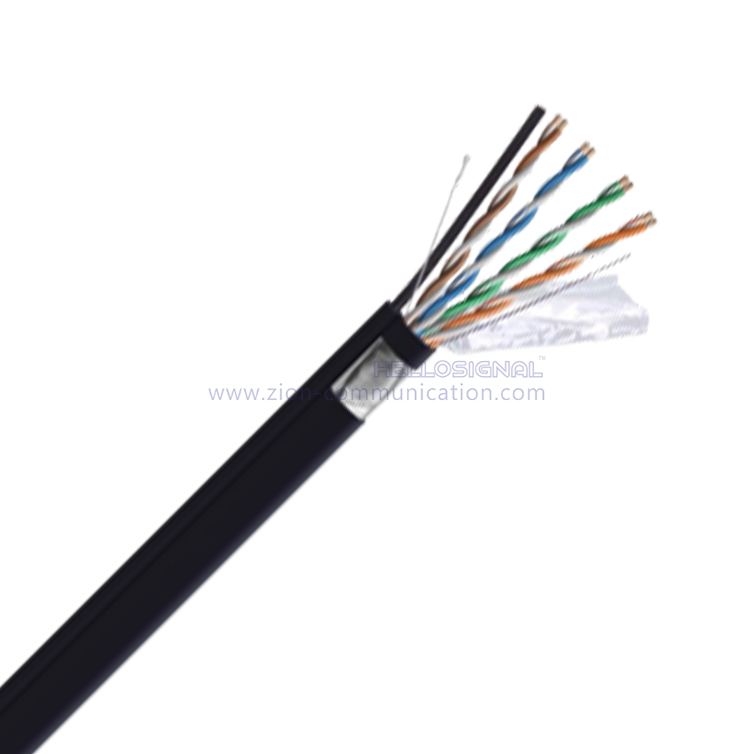 wekelijks Pittig korting F/UTP CAT 5E 4PR 24AWG PVC CM Steel Messenger Lan Cable from China  manufacturer - Zion Communication
