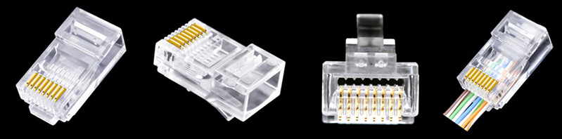 Physical photo - Cat5E UTP 8P8C PT RJ45 connector