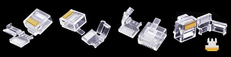 CAT6 UTP Short 2PCS RJ45 Connector Physical photo