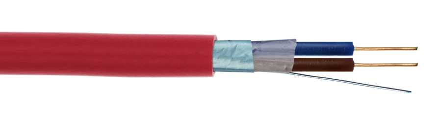2 HILO BLINDAJE CABLES PARA SISTEMAS DE ALARMA CONTRA INCENDIO