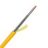 Indoor Fiber cables 3.5mm spiral steel pipe armouring Low Smoke Zero Halogen Aramid Yarn cable fibra óptica