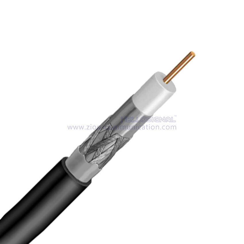 RG7 S 60% Jelly PE 75 Ohm CATV coaxial Cable 