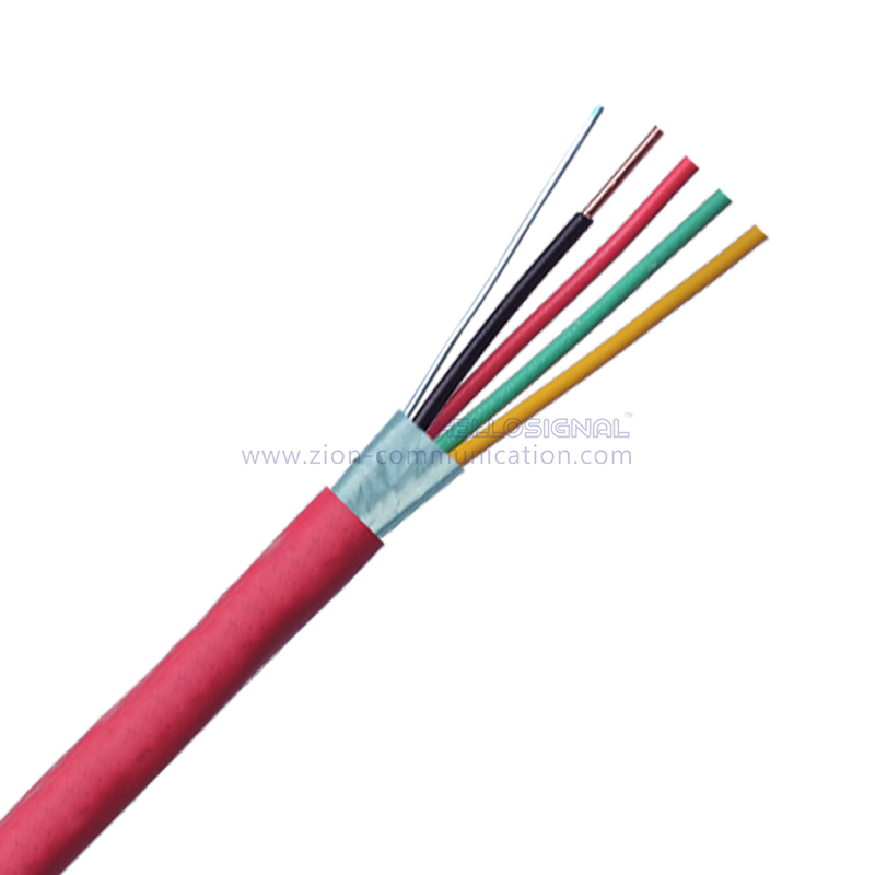 14AWG 4C SOL Shielded FPLR-CL2R Fire Alarm Cables 