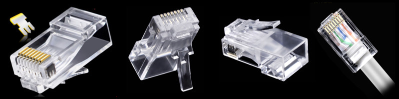 Cat6A UTP 8p8c RJ45 connector Physical photo
