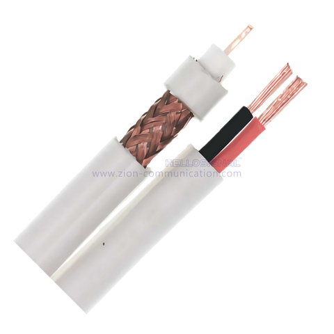 Mini RG59 + 2×0.50 75 Ohm CCTV coaxial Cable 