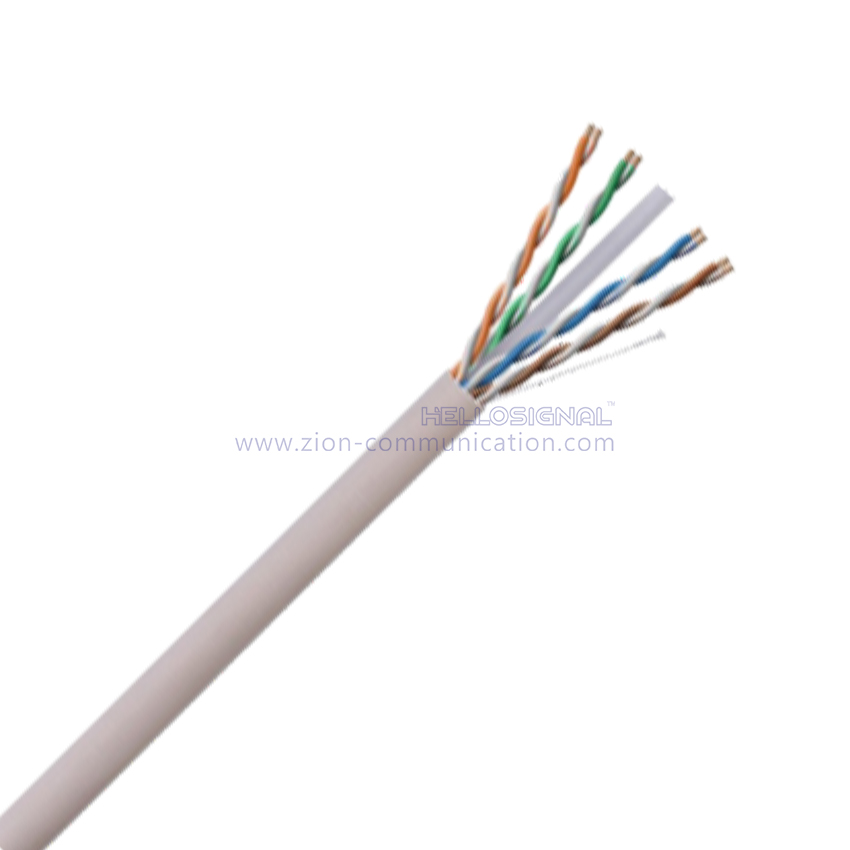 Cable category 6 U/UTP 4 pairs PVC Euroclass Eca 305 meters white