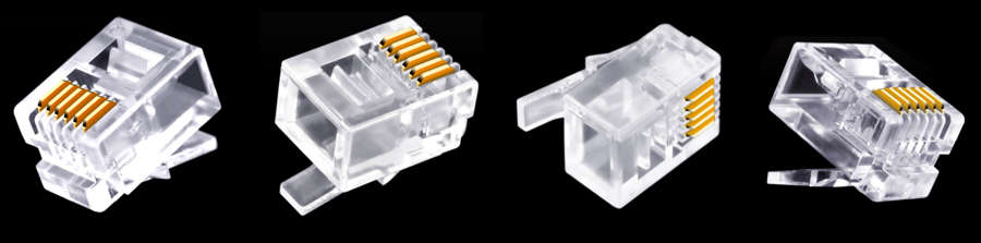 Physical photoCat3 6P6C RJ11 connector