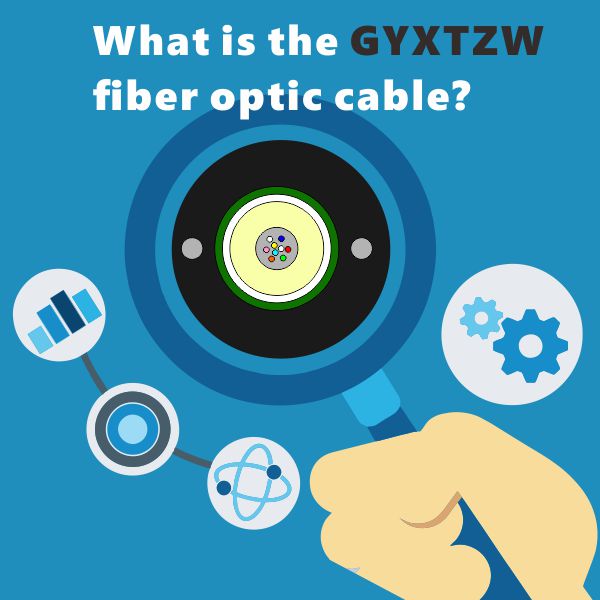 What is the GYXTZW fiber optic cable?