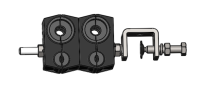 Feeder Cable Clamp, for 2x(4.8-7)+2x(15-22)mm Cable, 4Way