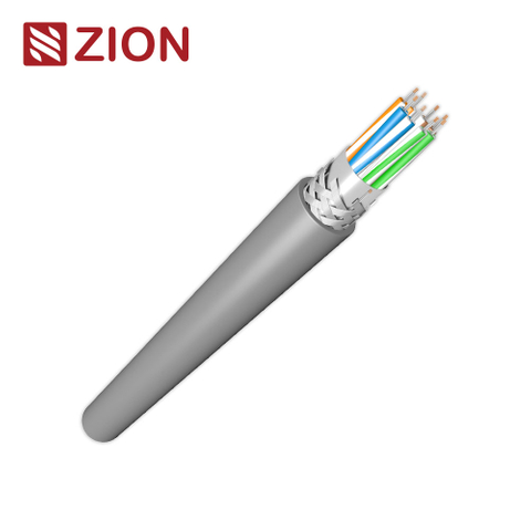 RS485/232 Cable, 28AWG 4PR, Foil+Braid, PVC, 120Ω