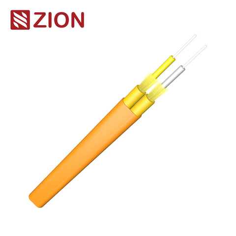 GJFJBV Indoor Flat Duplex Tight buffer Fibers with Aramid yarns Fiber Optic Cable