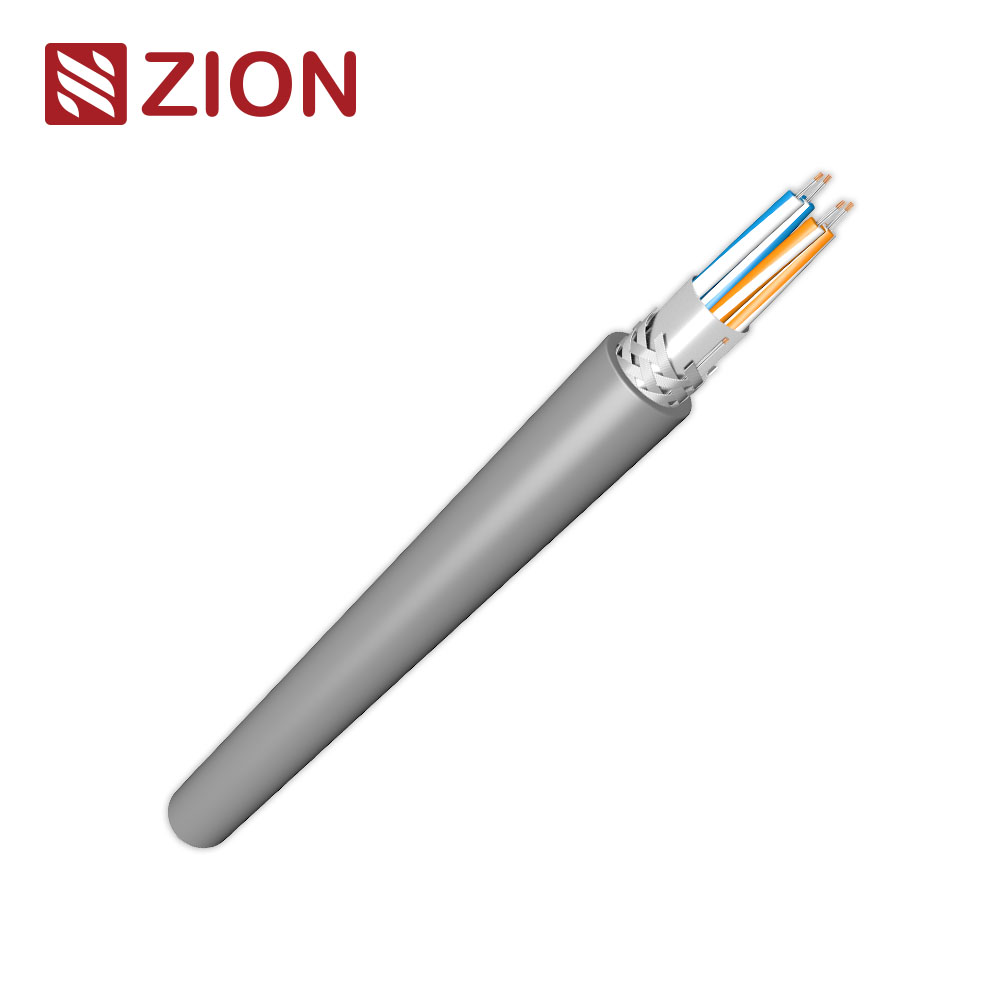 RS485 Cable, 24AWG 2P, Foil+Braid, PE, 120Ω