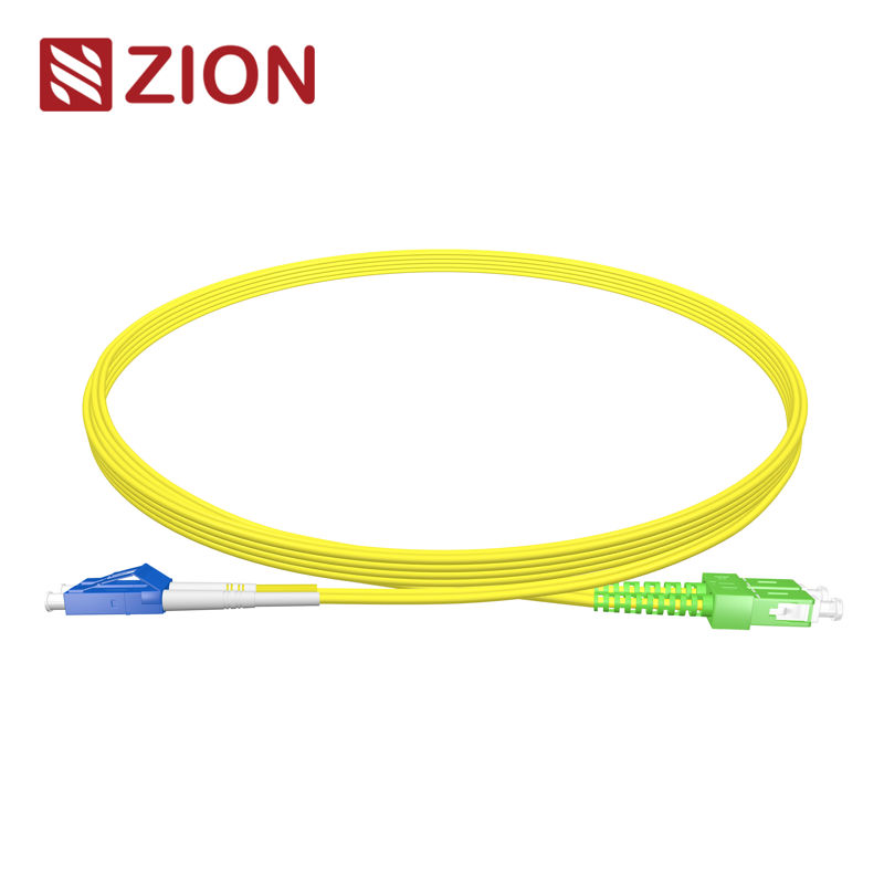 LC UPC to SC APC Duplex OS2 Fiber Patch Cord 