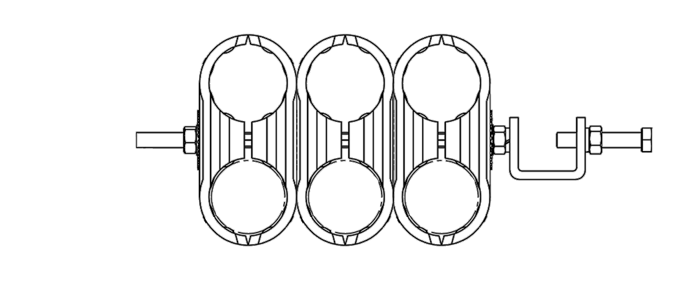 Feeder Cable Clamp-for 78 Cable-6way1