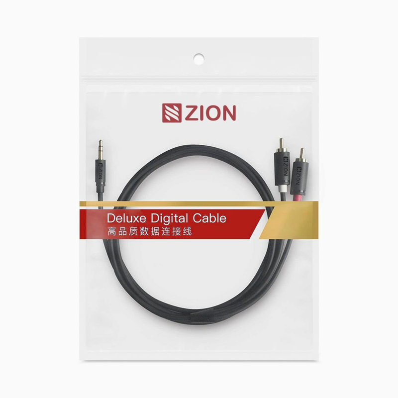C104-3.5mm Male to 2RCA Male Audio Cable packing