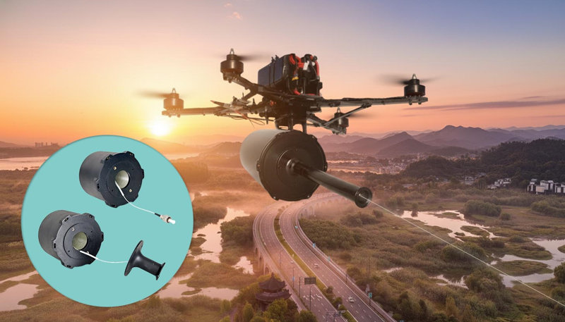 How It Works-Drone-Mounted Passive Spool Deployment