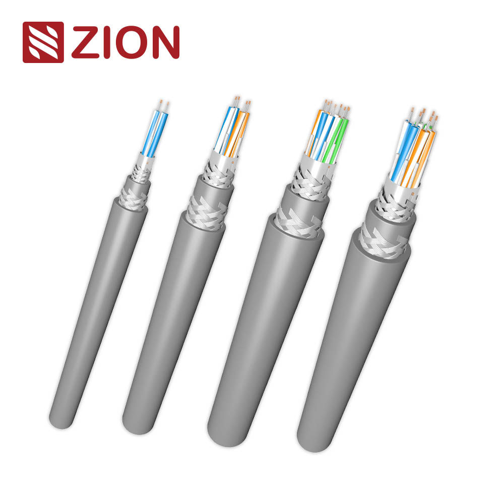 RS485 Armored Cable 24AWG Series | 1–4 Pairs | Foil+Braid+SWB | LSZH 120Ω