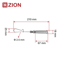 FTTH stainless steel flat cable drop clamp FTTH stainless steel wire clamp ZCSSC-04