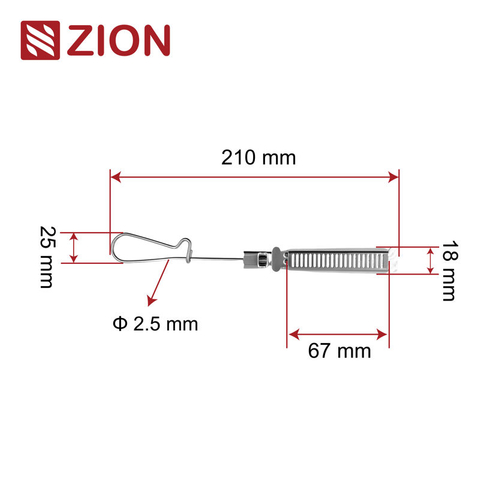 FTTH stainless steel flat cable drop clamp FTTH stainless steel wire clamp ZCSSC-04
