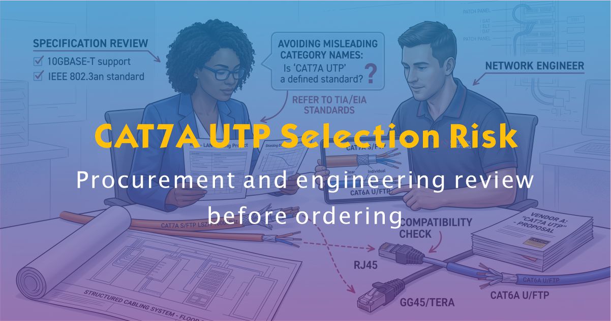 Why CAT7A UTP Is Usually the Wrong Choice