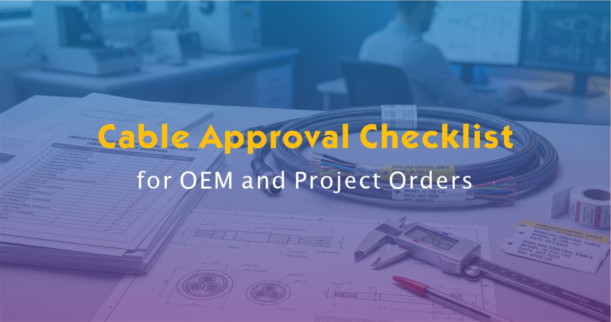 Cable Approval Checklist for OEM and Project Orders