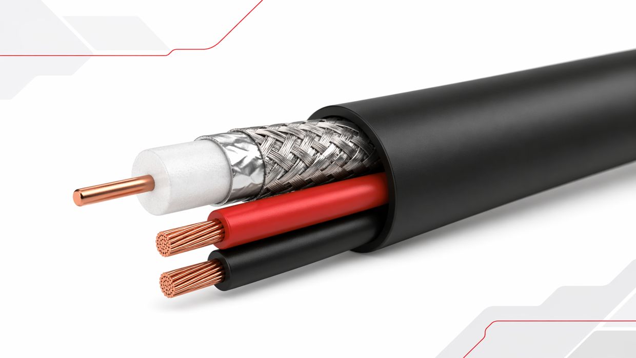 RG59+2C CCTV Cable Structure and Cross Section