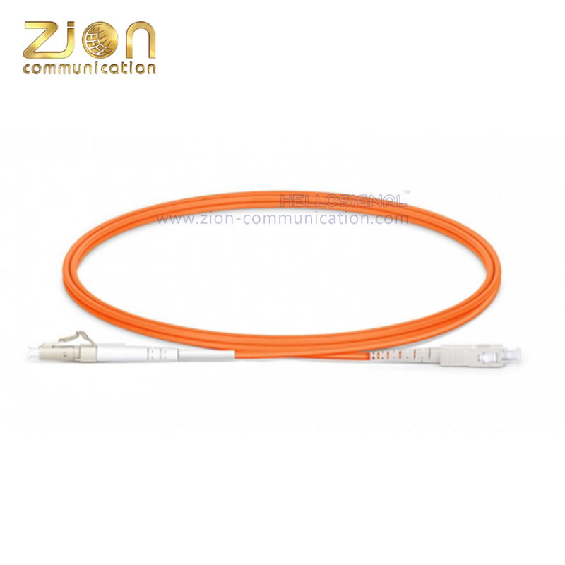 LC UPC to SC UPC Simplex OM1 Fiber Patch Cord 