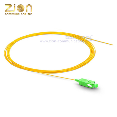 SC APC Simplex G.652.D Single Mode PVC 0.9mm -2m(6ft) FOPT