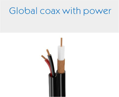 Global coax with power