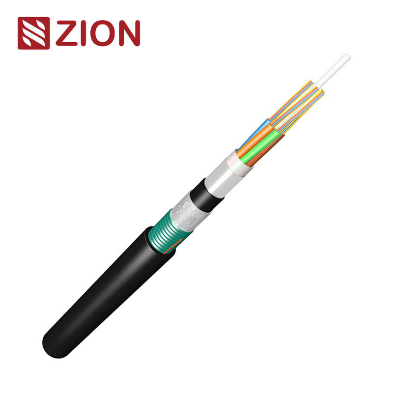 GYFY53 Direct Buried FRP CSM Double Sheath PSP Enhanced Armor Optical Cable 