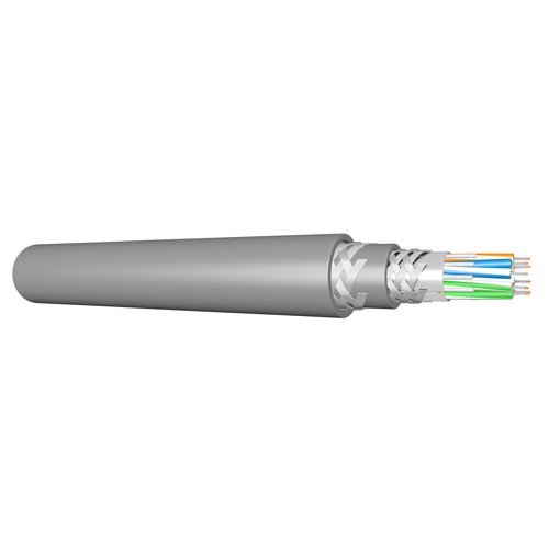 732046 RS485 Amour Cable, 24AWG 4P, Foil+Braid, LSZH-SWB-LSZH, 120&Omega;