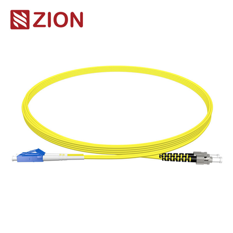 LC UPC to ST UPC Duplex G.652.D Single Mode PVC 2.0mm -2m(6ft) FOPC