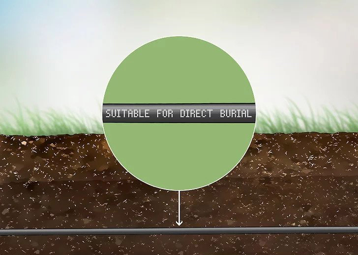 Choose a direct burial Ethernet cable for the safest option