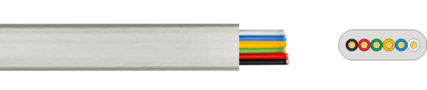 6 Way Flat Telephone Cable
