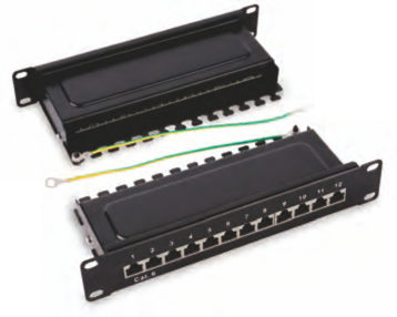 10shielded 12 ports patch panel.