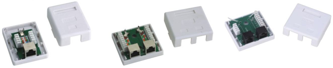 ZC-1245-1249 RJ45 STP Surface Box