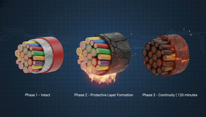 Fire Cable Lifecycle During Fire Test