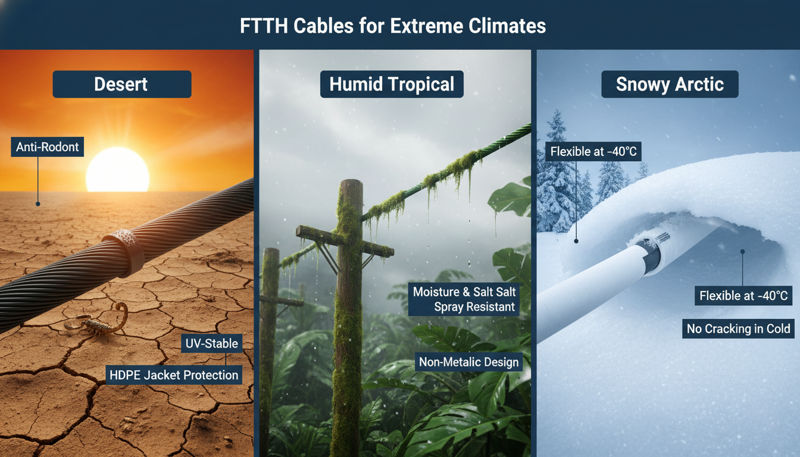 FTTH for Harsh Outdoor Climate & Extreme Weather