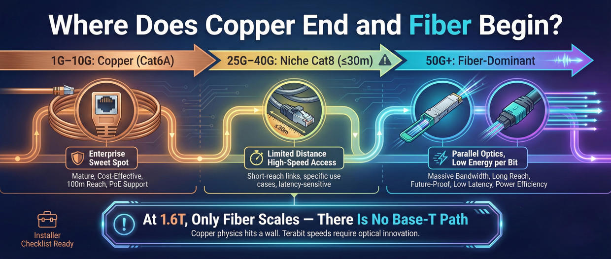 Copper vs Fiber Where the Boundary Now Lies
